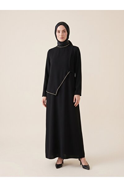 Beyza Giyim 9773 Taş Şeritli Elbise