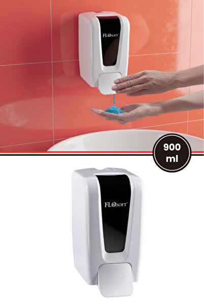 Flosoft F248 Manuel Gagalı Sıvı Sabun Dispenseri, 900 ml Banyo Mutfak Duvara ...