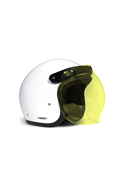 Dmd Vintage Flip Up Bubble Visor Yellow Vizör