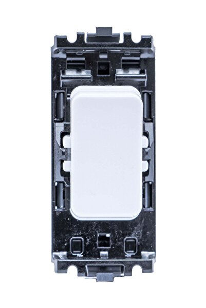 Duravel Modern Electric Light Switch Module, White Single Rocker, Grid Mount ...