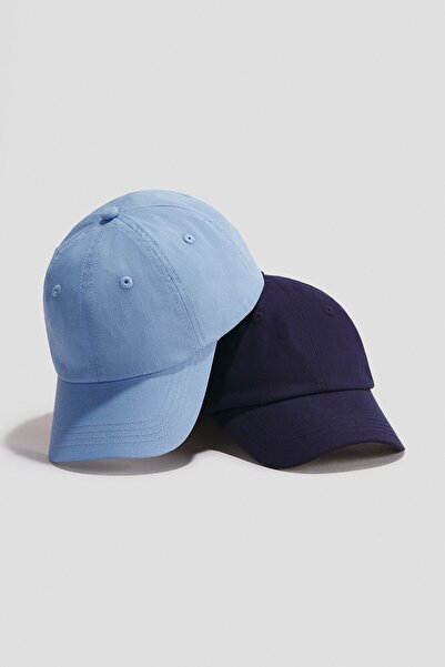 H&M 2'li Pamuklu Gabardin Şapka