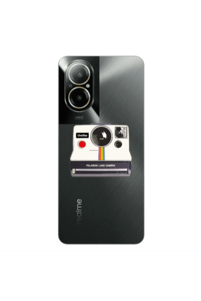 Other Realme C67 Polaroid land camera Transparent Silicone TPU Θήκη