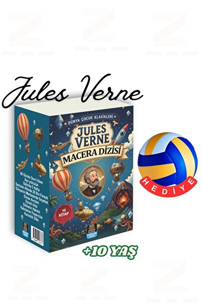 Mercan Okul Yayınları Jules Verne Macera Dizisi (10 Kitap) +10 Yaş, 4-5-6-7 S...