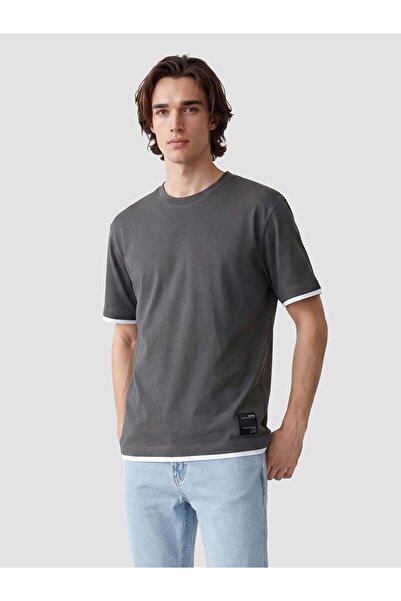 LC Waikiki Crew Neck Combed Cotton Men's T-Shirt