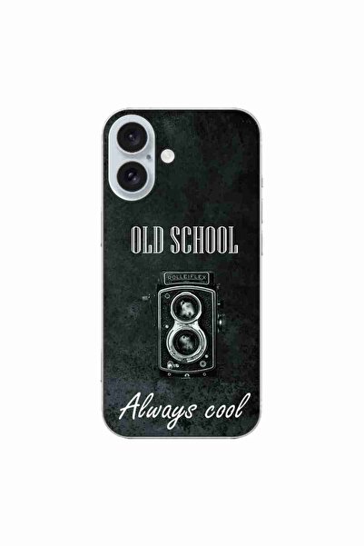 OEM Husa compatibila cu Apple iPhone 16 Silicon Gel Tpu Model Retro Camera