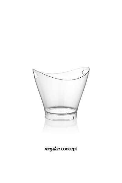 Mayden Concept 6 Litre Kırılmaz Şeffaf Polikarbon Buz Kovası – Profesyonel Şa...