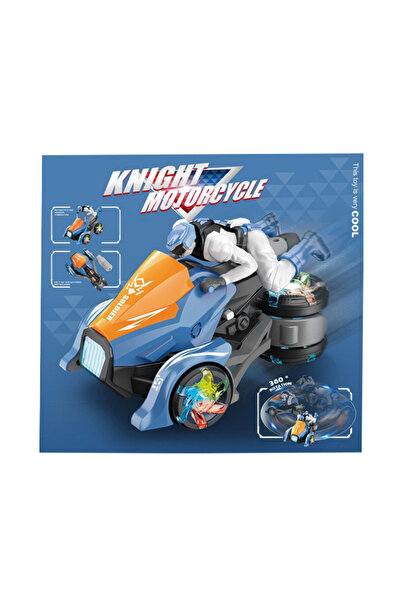 PlayFun Jucărie Motocicletă cascadorii rotație 360°, lumini interm Lumini LED...