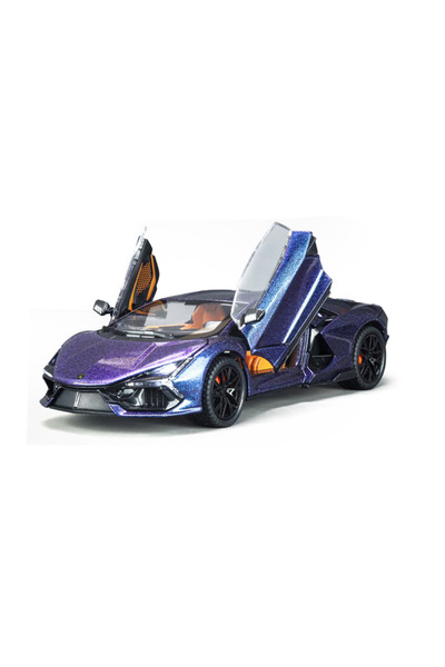 PlayFun Mașinuță Metal Die-Cast Lamborghini 1:24 Lumini LED Sunete Portiere M...