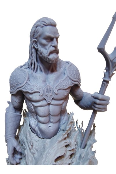 OEM Poseidon Zeul marilor 18cm H 12 cm W