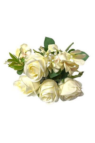OEM Flori Artificiale Buchet Trandafiri Hortensii Crem-Roz