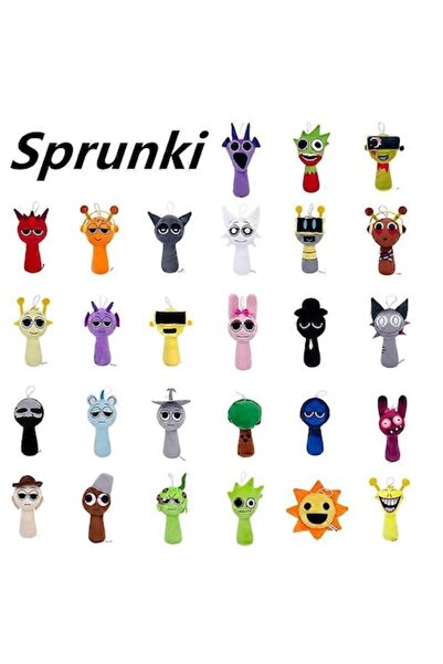 OEM Jucărie de pluș, Sprunki, design unic, umplutură din bumbac PP, 20 cm, mu...