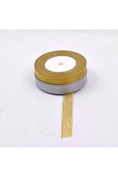OEM Lurex Ribbon 1.5cm/22m (Top Bottom Set of 3) Silver
