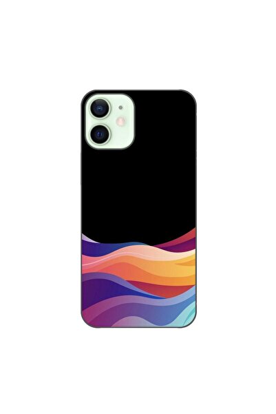 OEM Husa compatibila cu Apple iPhone 12 Mini Silicon Gel Tpu Model Neon Waves