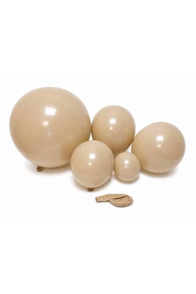 OEM Matte Balloons TX 13 Cappuccino Light 10"-100/ Top Bottom Set