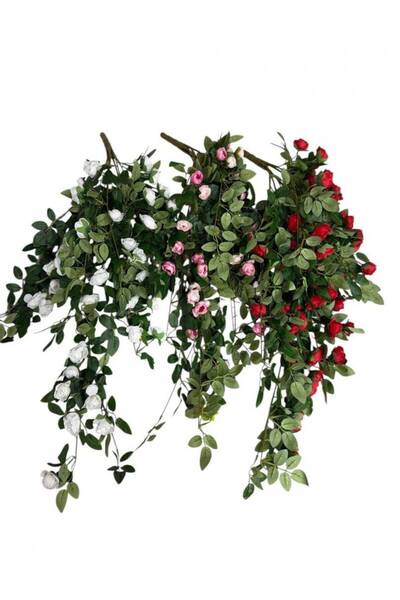 OEM Buchet Trandafirasi Artificial Curgator Pentru Jardiniera Roz