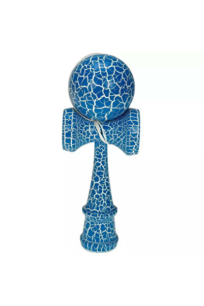 Zet Kendama Crack Joc Interactiv din Lemn de 18cm – Model Crăpat, Culori Vibr...