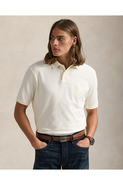 Ralph Lauren Black Label Klasik pamuklu Big Pony Polo tişörtü