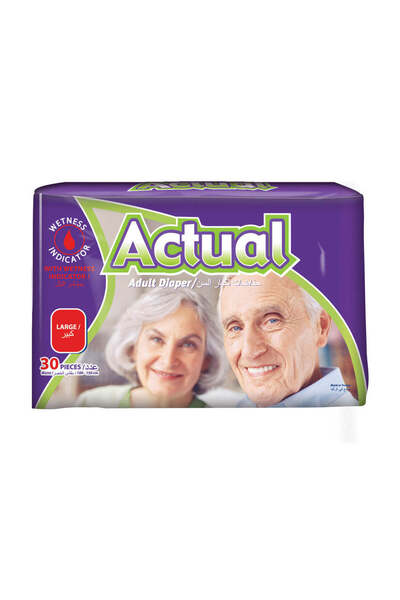 ACTUAL Scutece textile pentru incontinență pentru adulți, Duble, mărimea L 10...