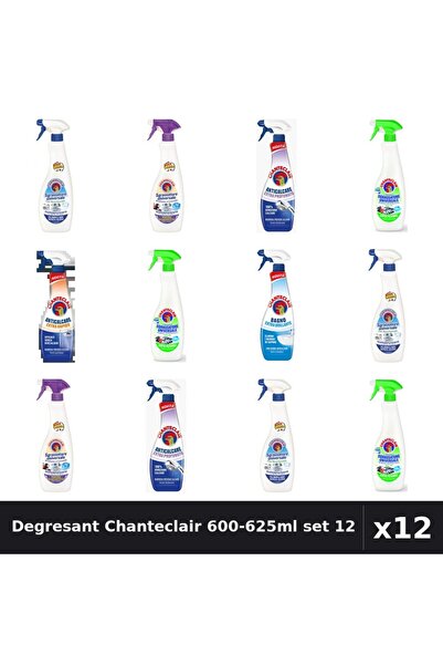Chanteclair Set 12 Degresant Universal 600-625ml - Bicarbonat, Lavanda, Lămâi...