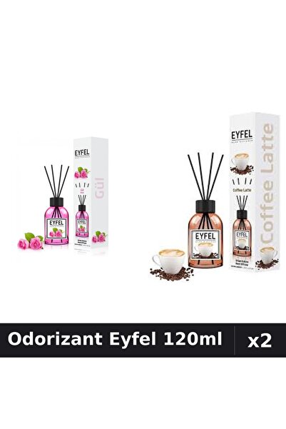 Eyfel Set 2 Odorizant Camera Betisoare - Trandafir, Cafea - 120ml Parfum