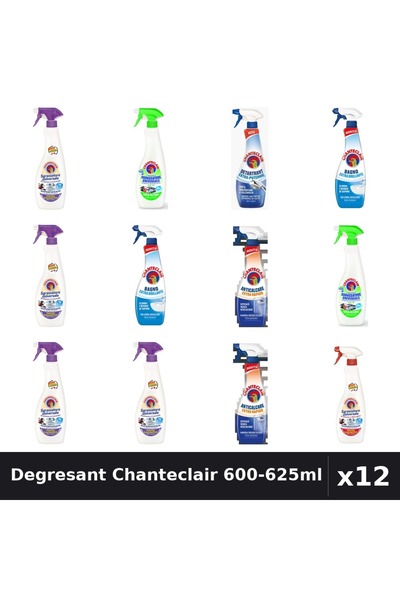 Chanteclair Set 12 Degresant Universal 600-625ml - Lamaie, Lavanda, Marsilia,...