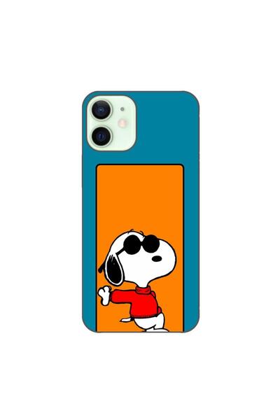 OEM Husa compatibila cu Apple iPhone 12 Mini Silicon Gel Tpu Model Snoopy
