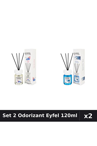 Eyfel Set 2 Odorizante Camera Betisoare, Cool Water, Orhidee, 120 ml