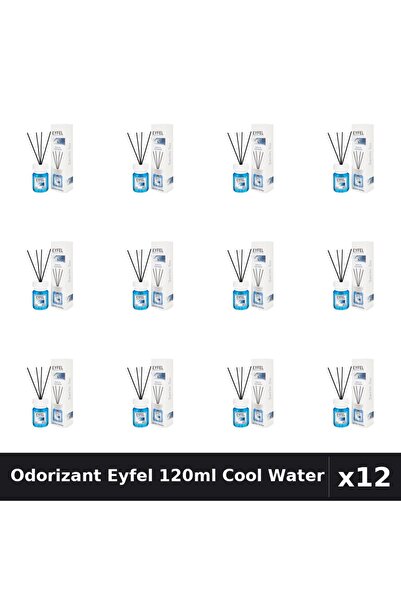 Eyfel Set 12 Odorizant Camera Betisoare Cool Water 120ml - Parfum Intens