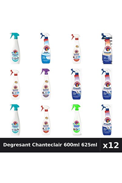 Chanteclair Set 12 Degresant Universal 600ml 625ml - 7 Arome, Anticalcar, Cur...