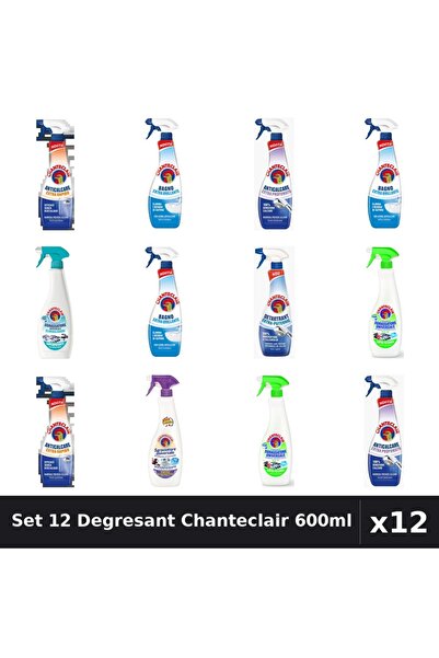 Chanteclair Set 12 Degresant Universal 600ml - Anti-Miros, Extra Parfumat, Ex...