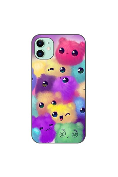 OEM Husa compatibila cu Apple iPhone 11 Silicon Gel Tpu Model Pufosi Colorati