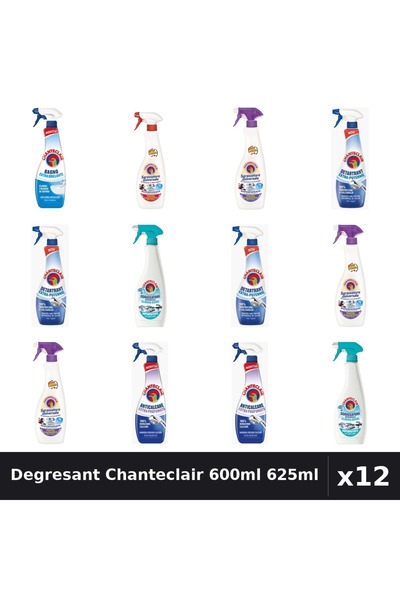 Chanteclair Set 12 Degresant Universal 600ml 625ml - Marsilia, Lavanda, Mosc,...