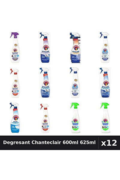 Chanteclair Set 12 Degresant Universal 600ml-625ml - 8 Arome, Anticalcar, Det...