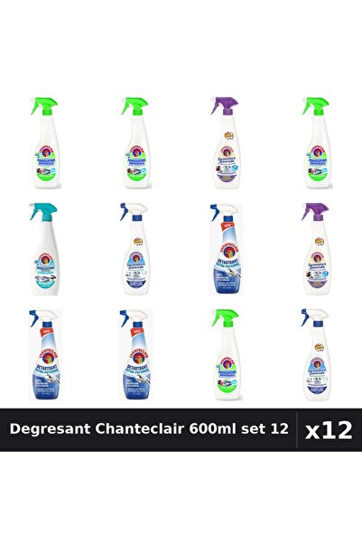 Chanteclair Set 12 Degresant Universal 600ml - Lamaie, Mosc Alb, Bicarbonat +...