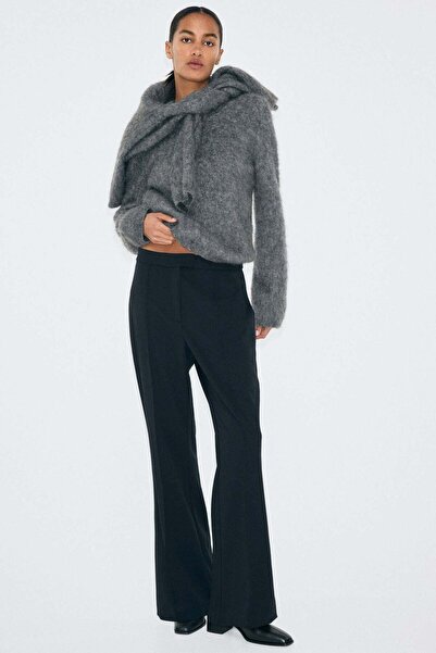 H&M Bootcut crease-front trousers