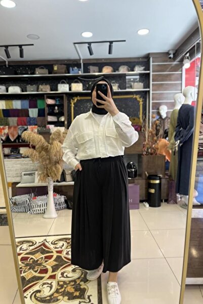 HÜMEYRA BUTİK Pleated Wide Leg Trousers
