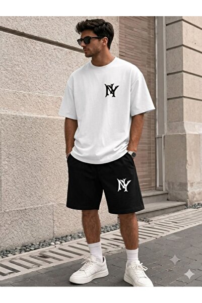 YK WEAR Unisex Women Men Nyy Style Premium Unisex Shorts Set