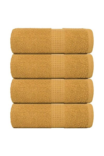 vidaxl Guest towels, FROGN, 4 pcs., gold, 30 x 50 cm, 360 g/m²