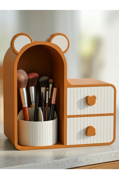 bambam 3d Organizator de machiaj cu design ursuleț de pluș