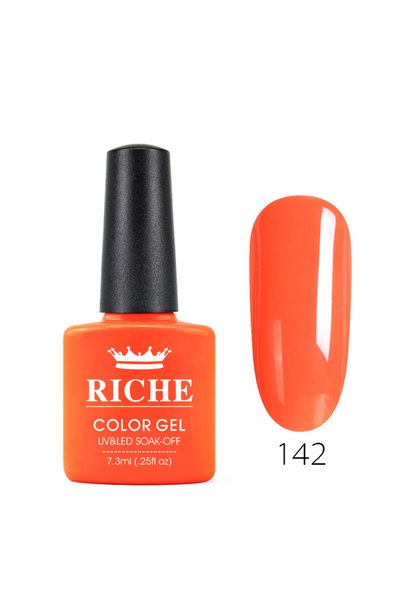 OEM Ojă semipermanentă Riche 142, Portocaliu, 7.3 ml
