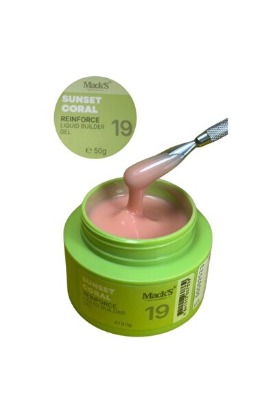 OEM Gel UV/LED pentru modelare și extensie unghii, 15 g, Macks 19 Reinforce S...