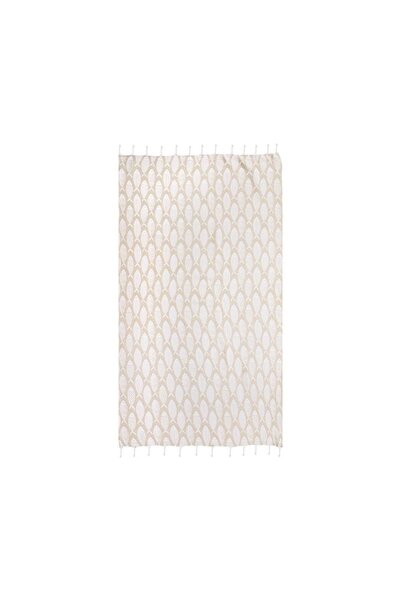 OEM Prosop Premium de Plaja Premium Hamam Bej cu Model Pesti 180x100cm
