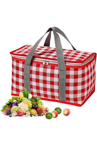 Arabest Insulated Cooler Bag,Reusable Large Capacity Foldable,Zippered Top,fo...