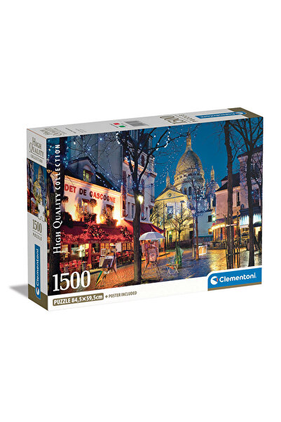 CLEMENTONI Παζλ High Quality Collection Παρίσι Montmartre 1500 τμχ - Compact Box