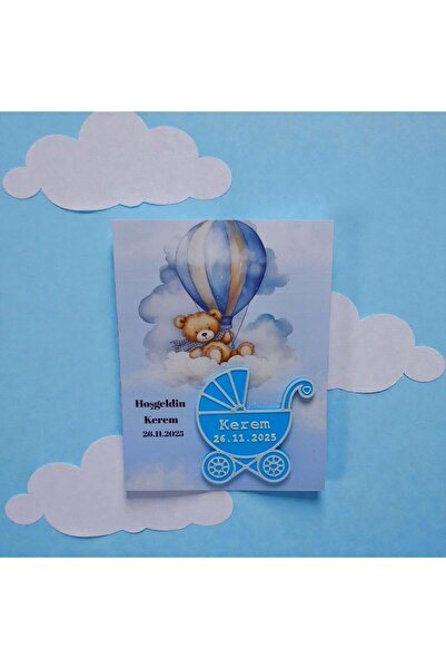 TERARYUM SEPETİM Newborn - Baby Gift with Car Seat - Blue (20 Pcs)
