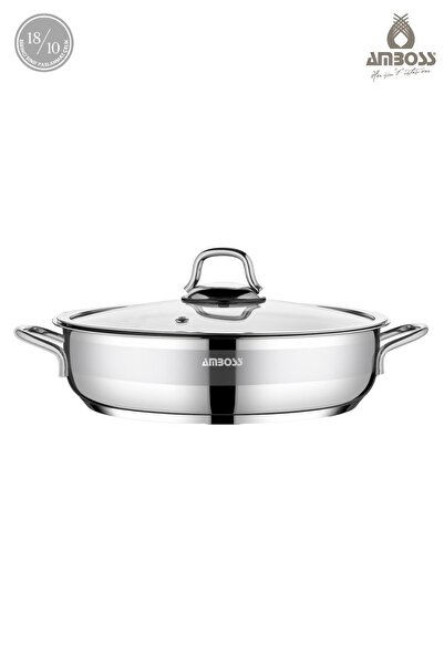 Amboss Nirvana 2-piece stainless steel saucepan set with 18cm glass lid