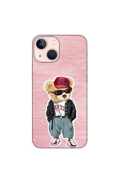 OEM Husa compatibila cu Apple iPhone 13 Mini Silicon Gel Tpu Model Pink Jeans...