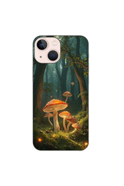 OEM Husa compatibila cu Apple iPhone 13 Mini Silicon Gel Tpu Model Glowing Ma...