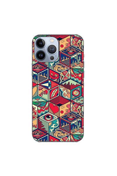 OEM Husa compatibila cu Apple iPhone 13 Pro Max Silicon Gel Tpu Model Pop Art...
