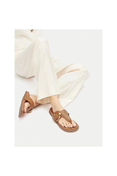 Gino Rossi Γυναικείες Σαγιονάρες CLAUDIE-R25SS03088 Καφέ